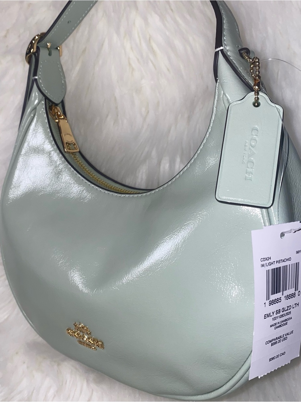 Coach leather purse Emily Shoulder Bag New